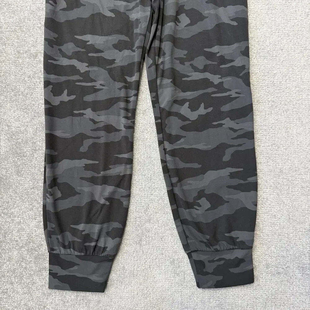 Athleta Salutation Camo Jogger Pants Womens Small Black Gray High Rise Yoga - Picture 3 of 11